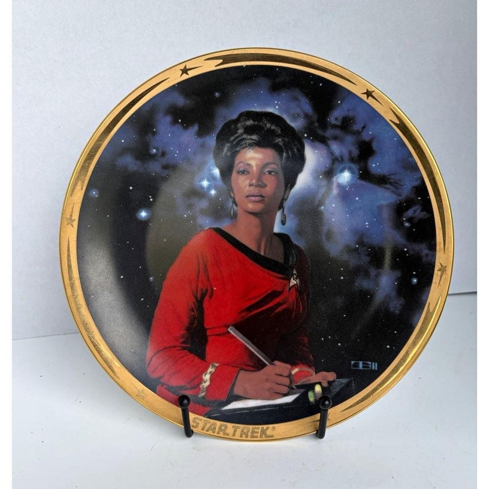 The Hamilton Collection Star Trek Original Series Uhura 25th Anniversary Plate